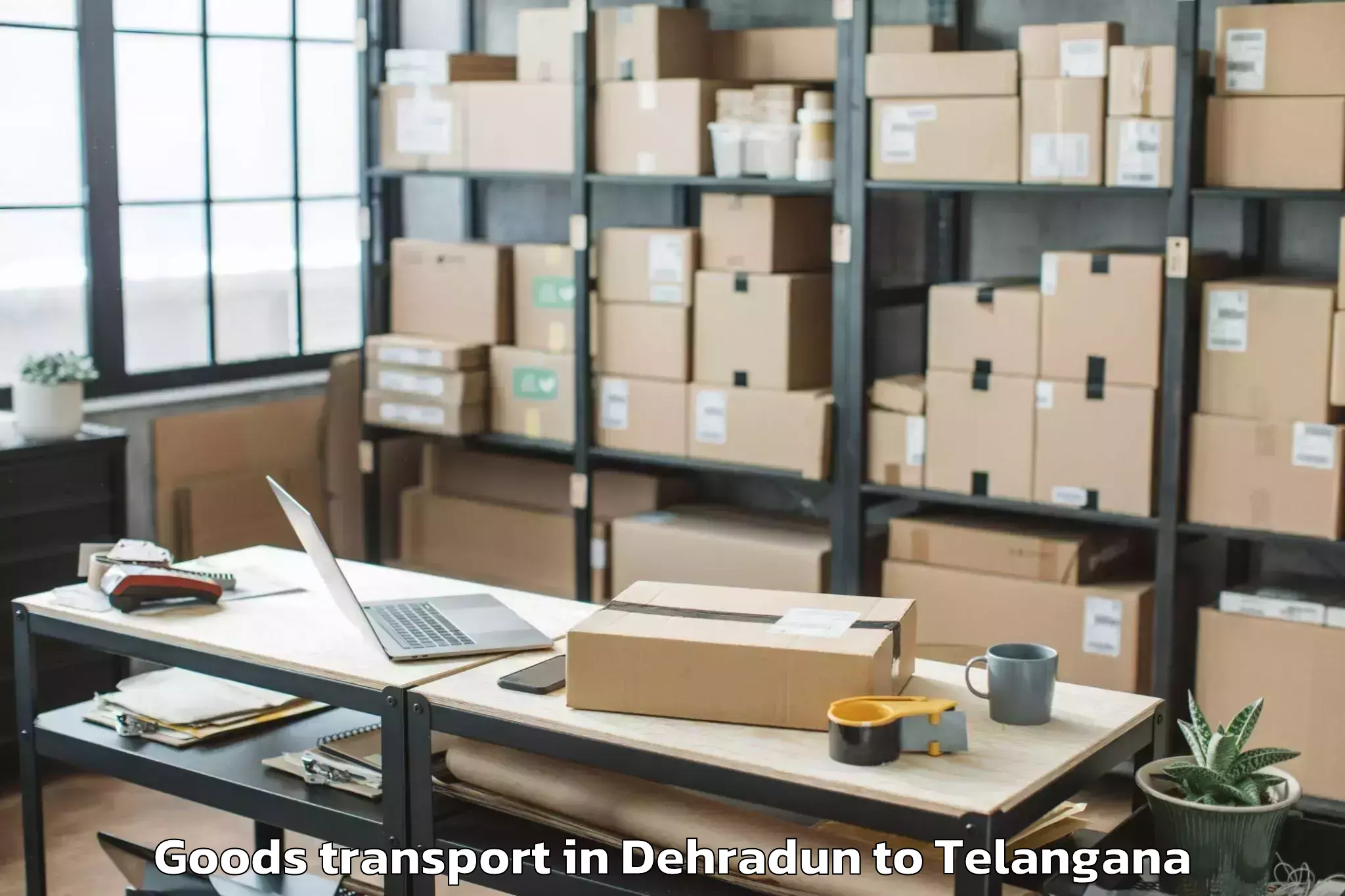 Book Dehradun to Bheemgal Goods Transport Online